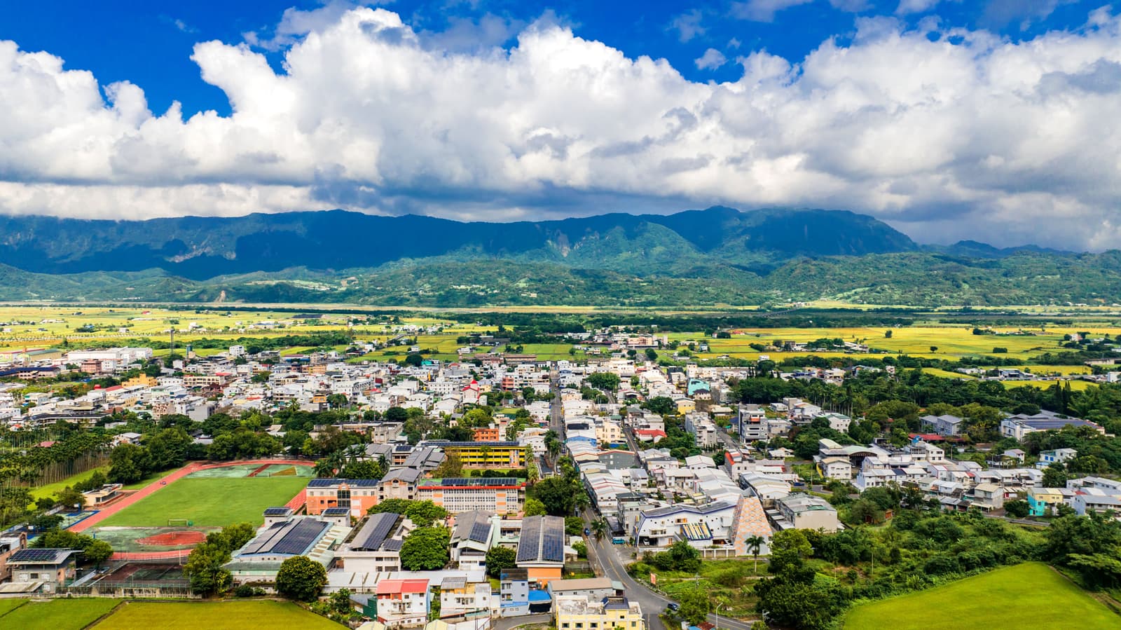 花东纵谷（实景・交通部观光署开放资料）